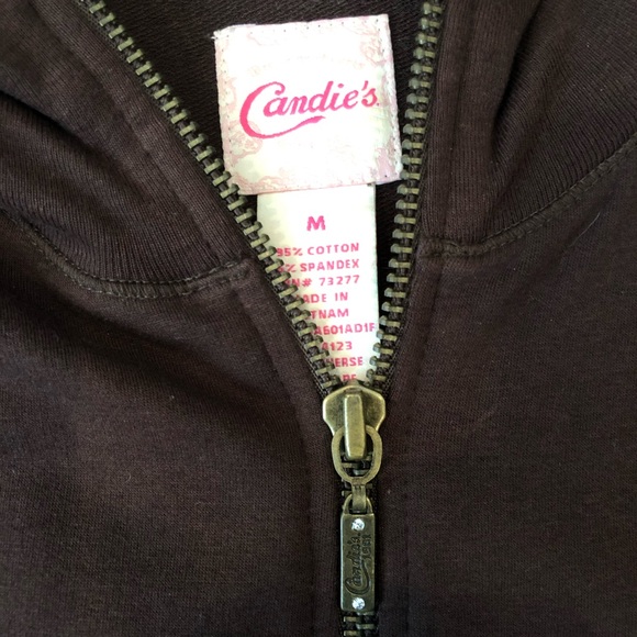 Embroidered Zip Up Sweatshirt - Picture 3 of 6